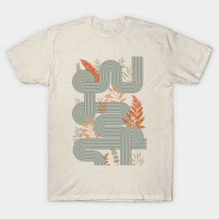 Grasses and a striped maze. T-Shirt